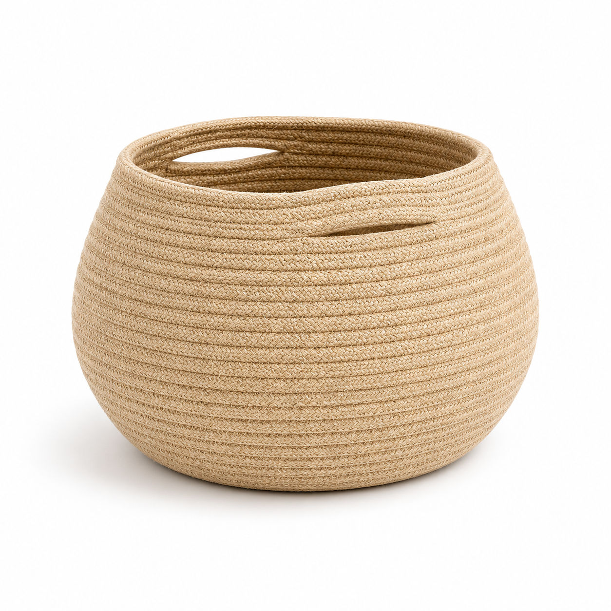 Eco-Friendly Round Cotton Basket for Stylish Storage